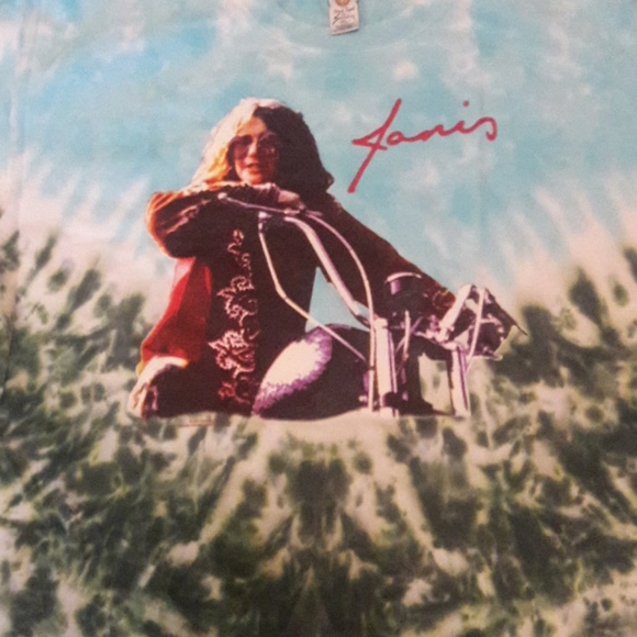 RARE VINTAGE Janis Joplin Hand Dyed By Sundog XL Hippie 70's 60's Double sided - Picture 2 of 13